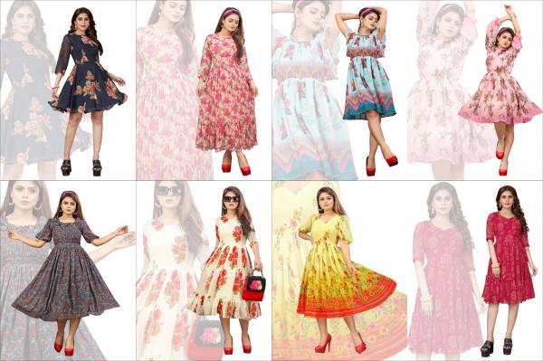 Tunic Dress Vol 1 Georgette Exclusive Designer Kurti Collection